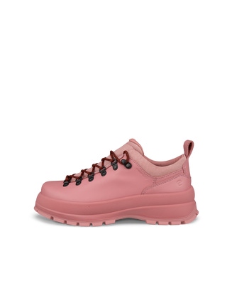 Zapatillas de piel ECCO® Track 30 para mujer - Rosa - Outside