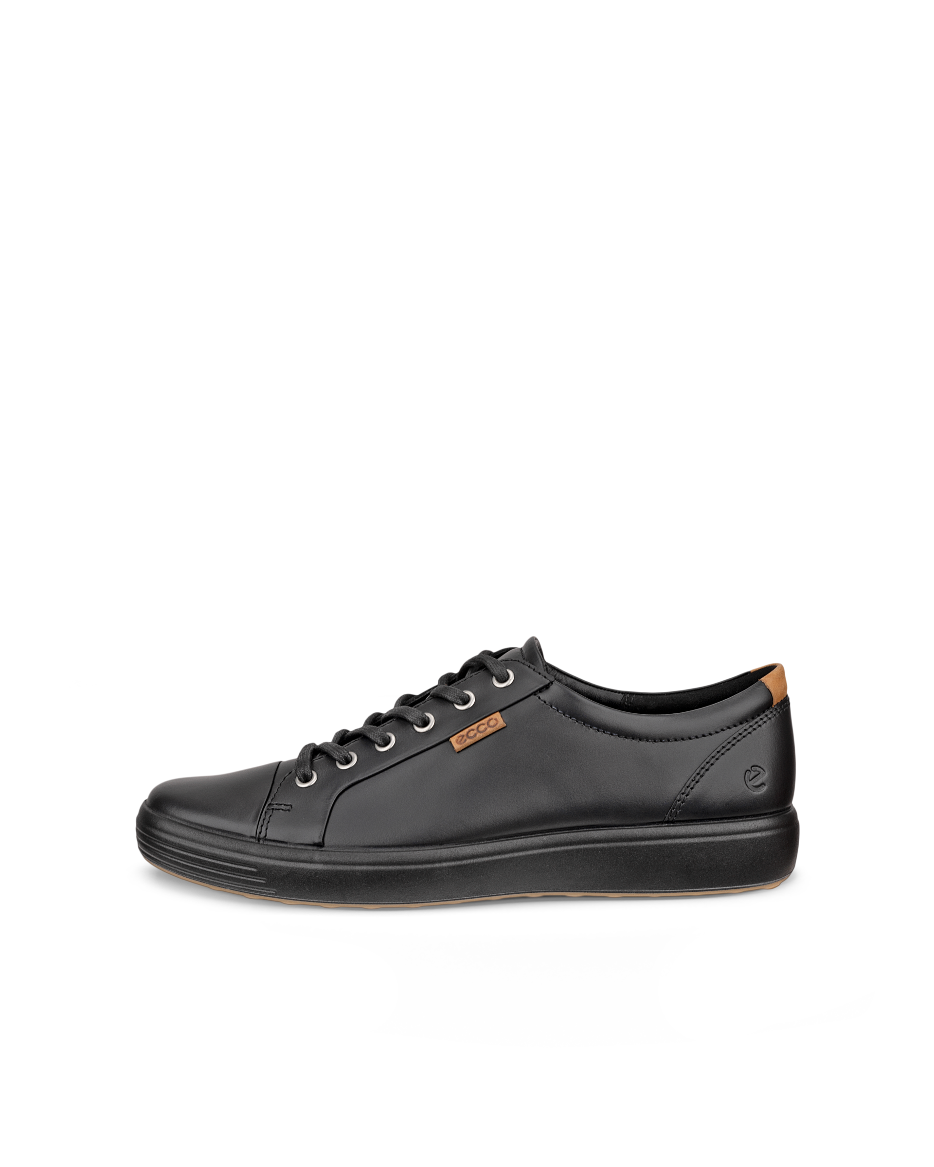 ECCO® Soft 7 nahast vabaajajalats meestele - Must - Outside