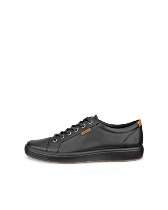 ECCO® Soft 7 nahast vabaajajalats meestele - Must - Outside