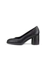 Zapatos de piel con tacón cuadrado ECCO® Sculpted Lx 55 para mujer - Negro - Outside