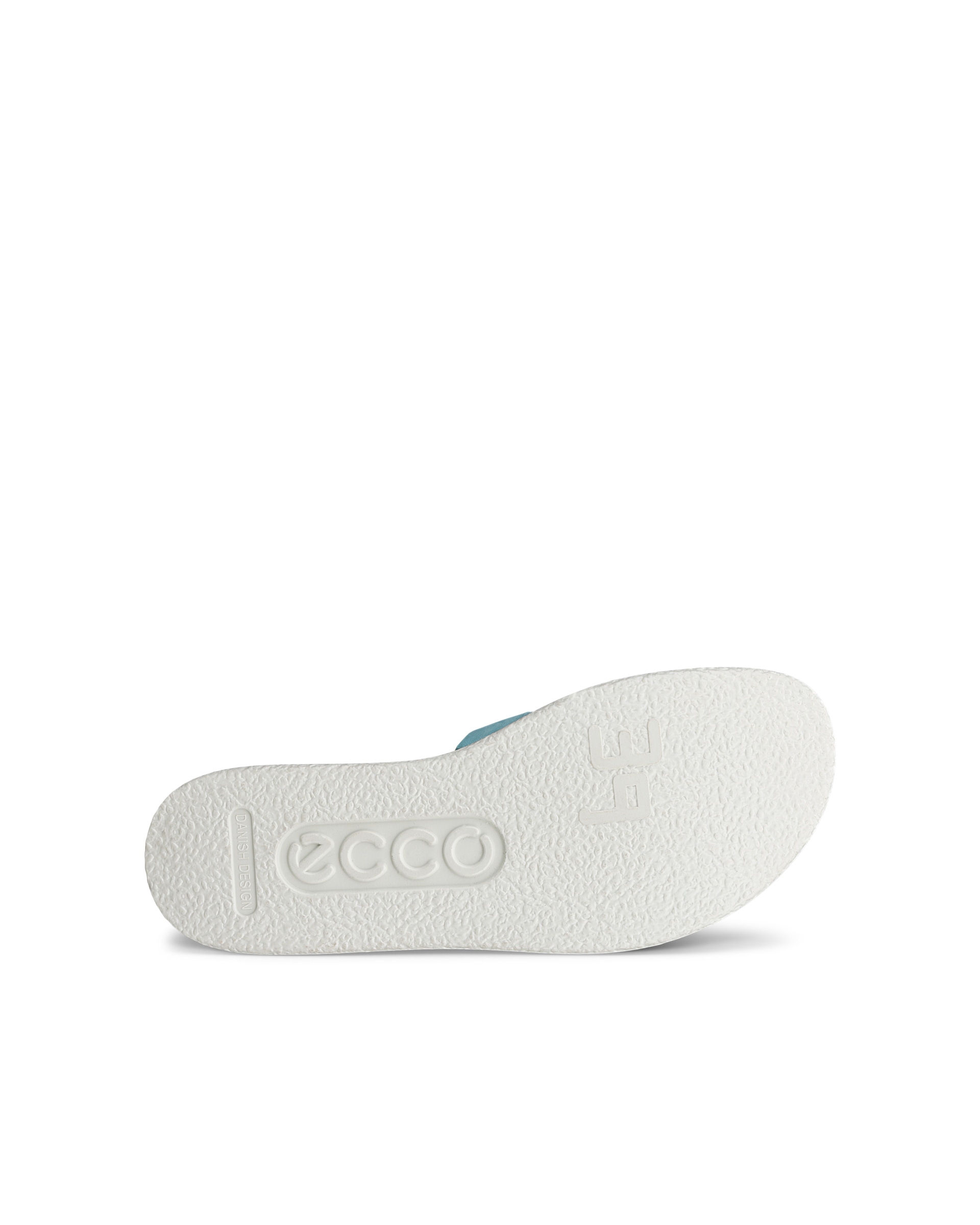 Women's ECCO® Flowt Leather Slide - Blue - Sole