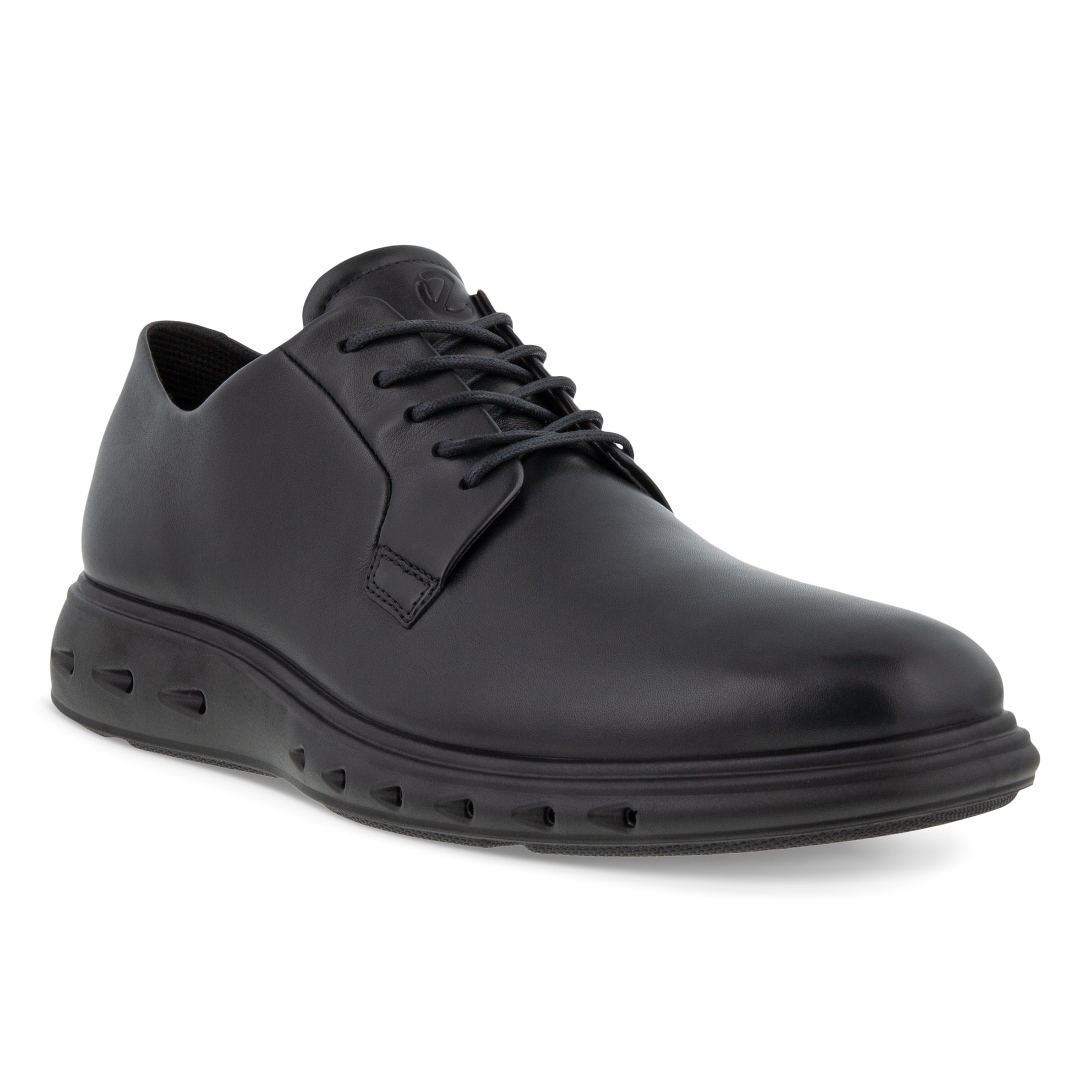 Men's ECCO® Hybrid 720 Leather Gore-Tex Derby Shoe - Black - Main