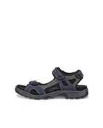 Men's ECCO® Offroad Nubuck Outdoor Sandal - Black - Outside