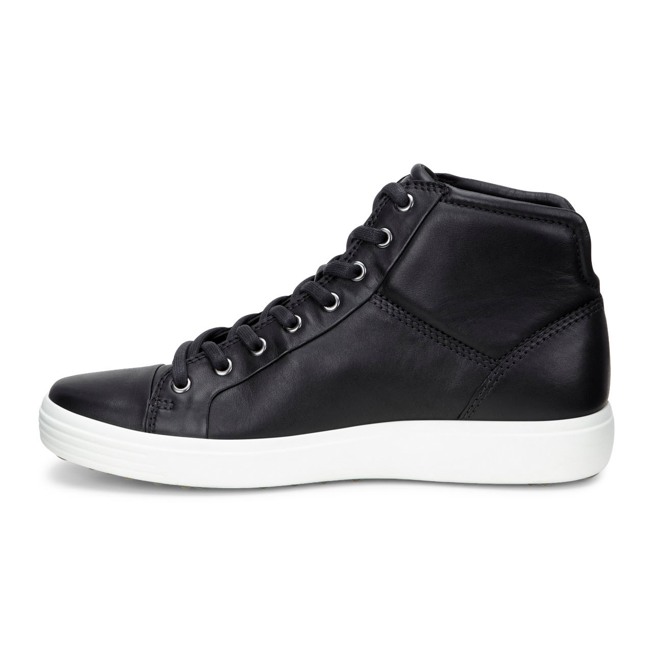ECCO Mens Soft 7 High Top - Black - Inside