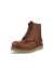 Men's ECCO® Staker Leather Moc-Toe Boot - Brown - Main