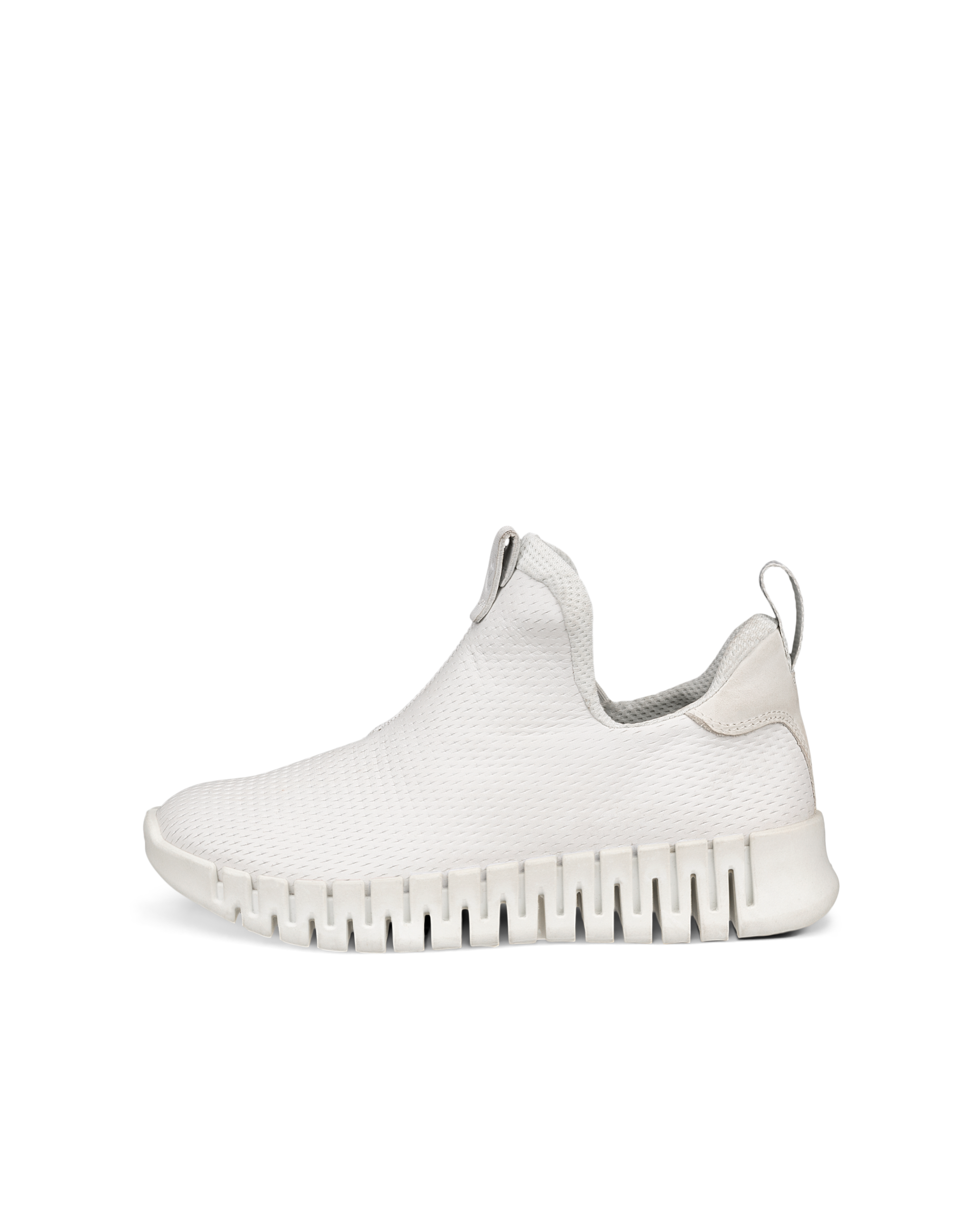 ECCO Gruuv Flexible Sole Sneakers - White - Outside