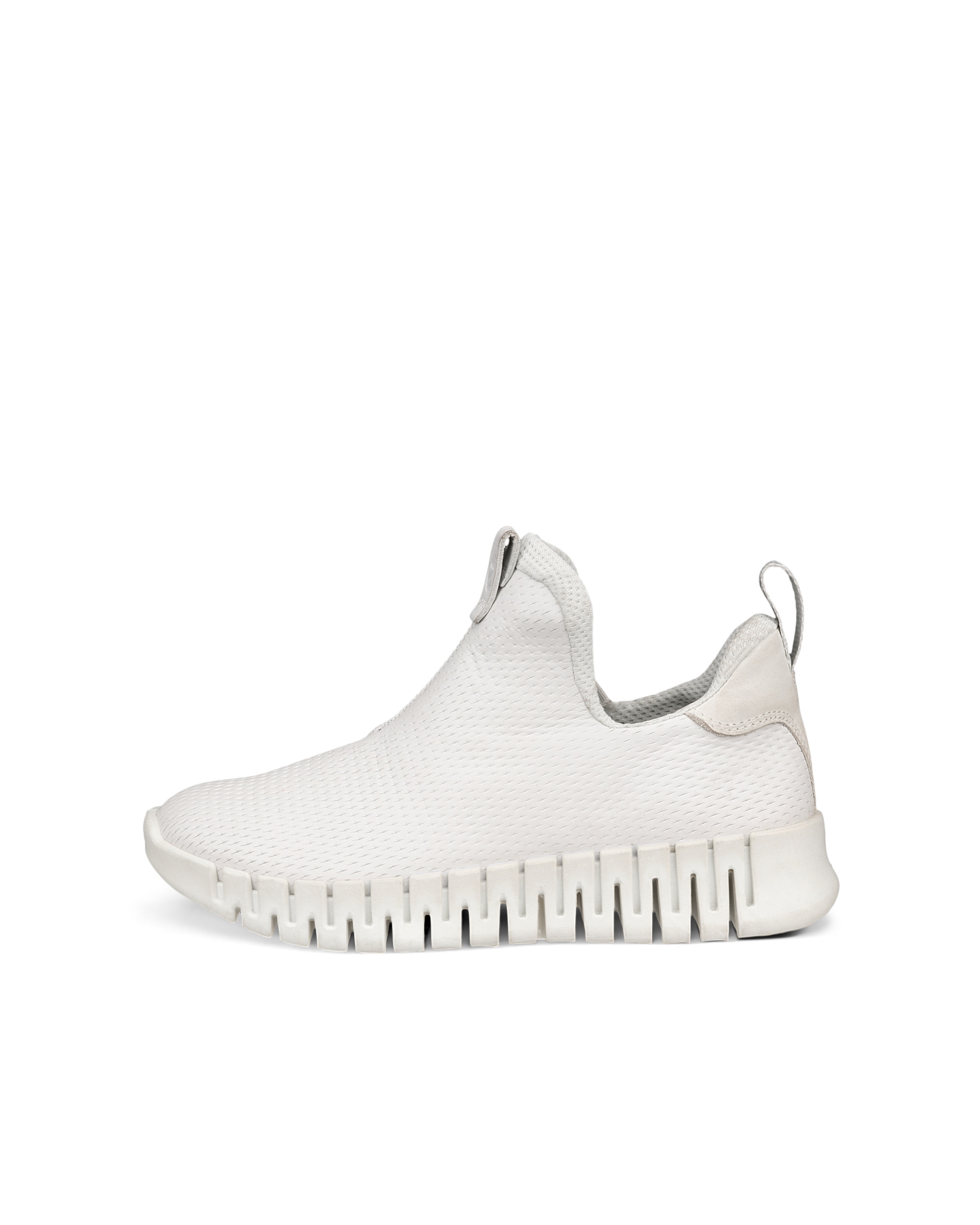 ECCO Gruuv Flexible Sole Sneakers - White - Outside