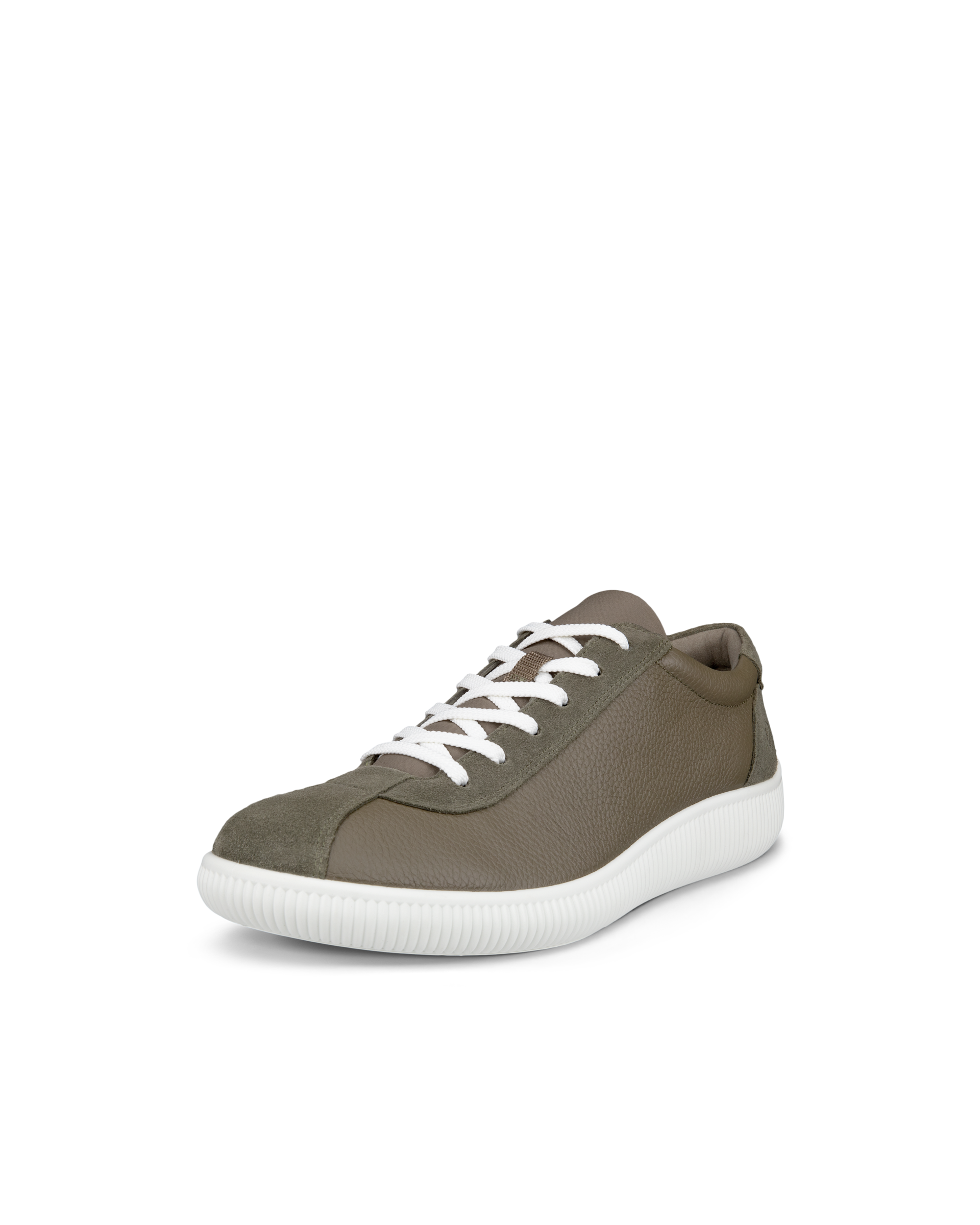 Men's ECCO® Soft Zero Leather Sneaker - Brown - Main