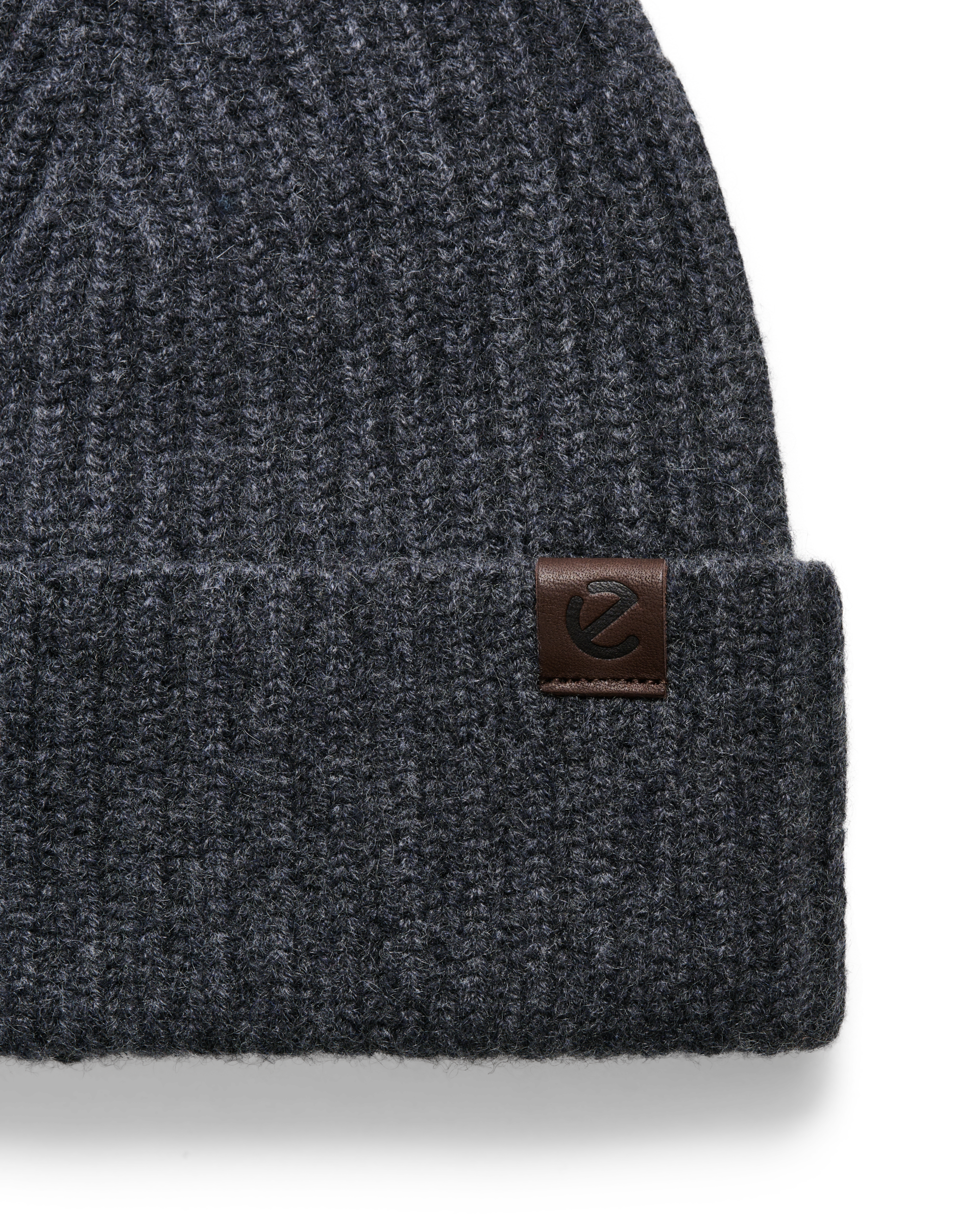 Ecco Men Fine Classic Beanie - Gris - Detail-1