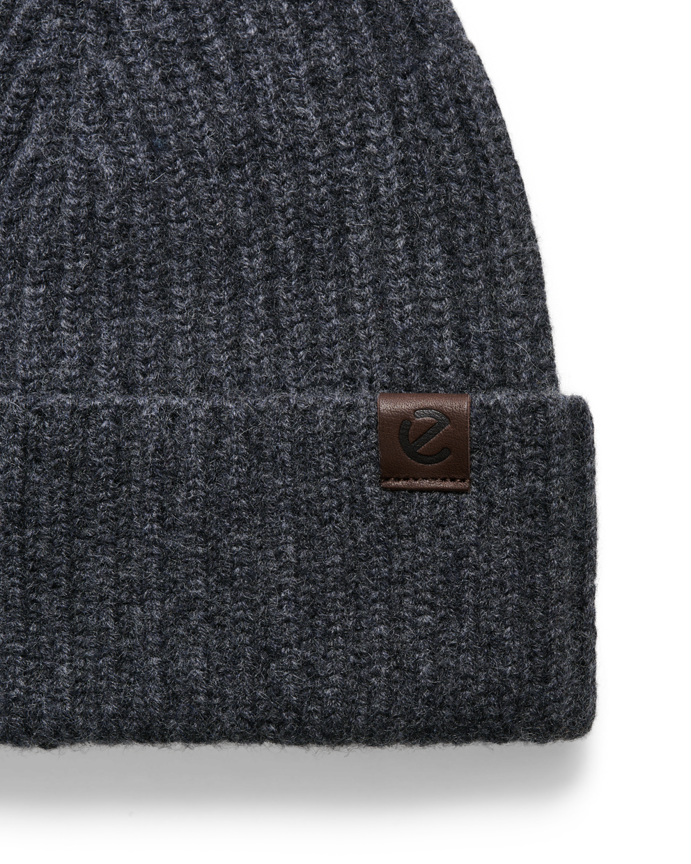 Ecco Men Fine Classic Beanie - Gris - Detail-1