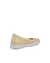 Women's ECCO® Barentz Leather Ballerina - Yellow - Back