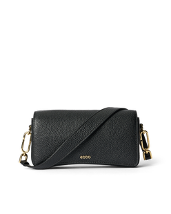 ECCO® Pinch Small Pebbled Leather Shoulder Bag - Black - Main