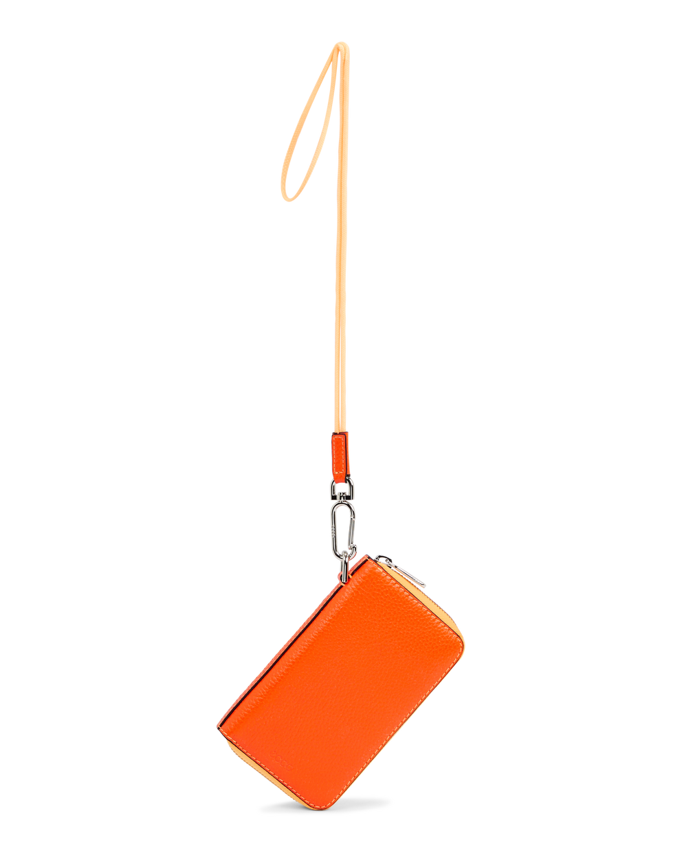 ECCO® Zip Around Pebbled pochette portefeuille en cuir - Orange - Main