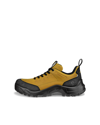 Men's ECCO® Offroad Nubuck Waterproof Hiking Sneaker - Yellow - Outside