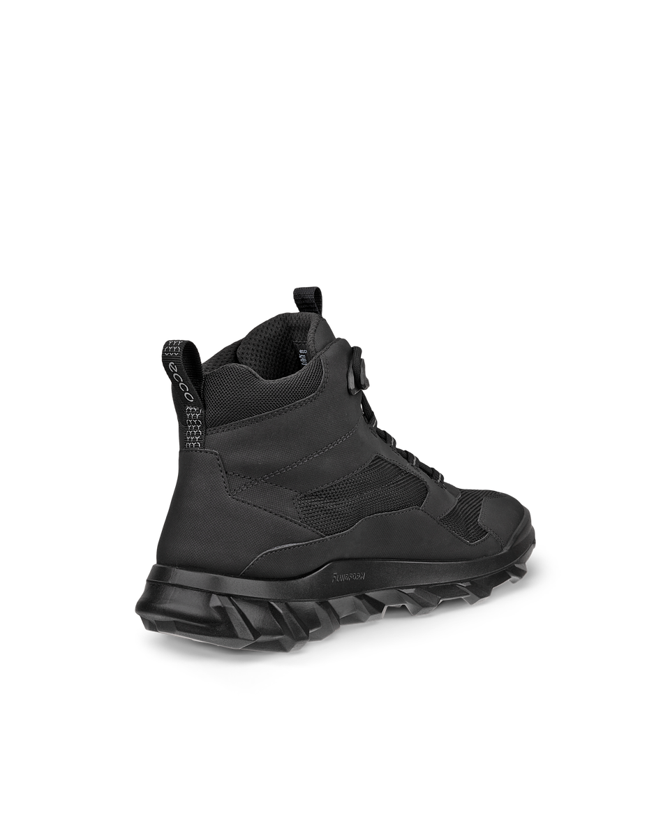 ECCO Men's MX Mid-cut Light Waterproof Hiking Boot - Black - Back