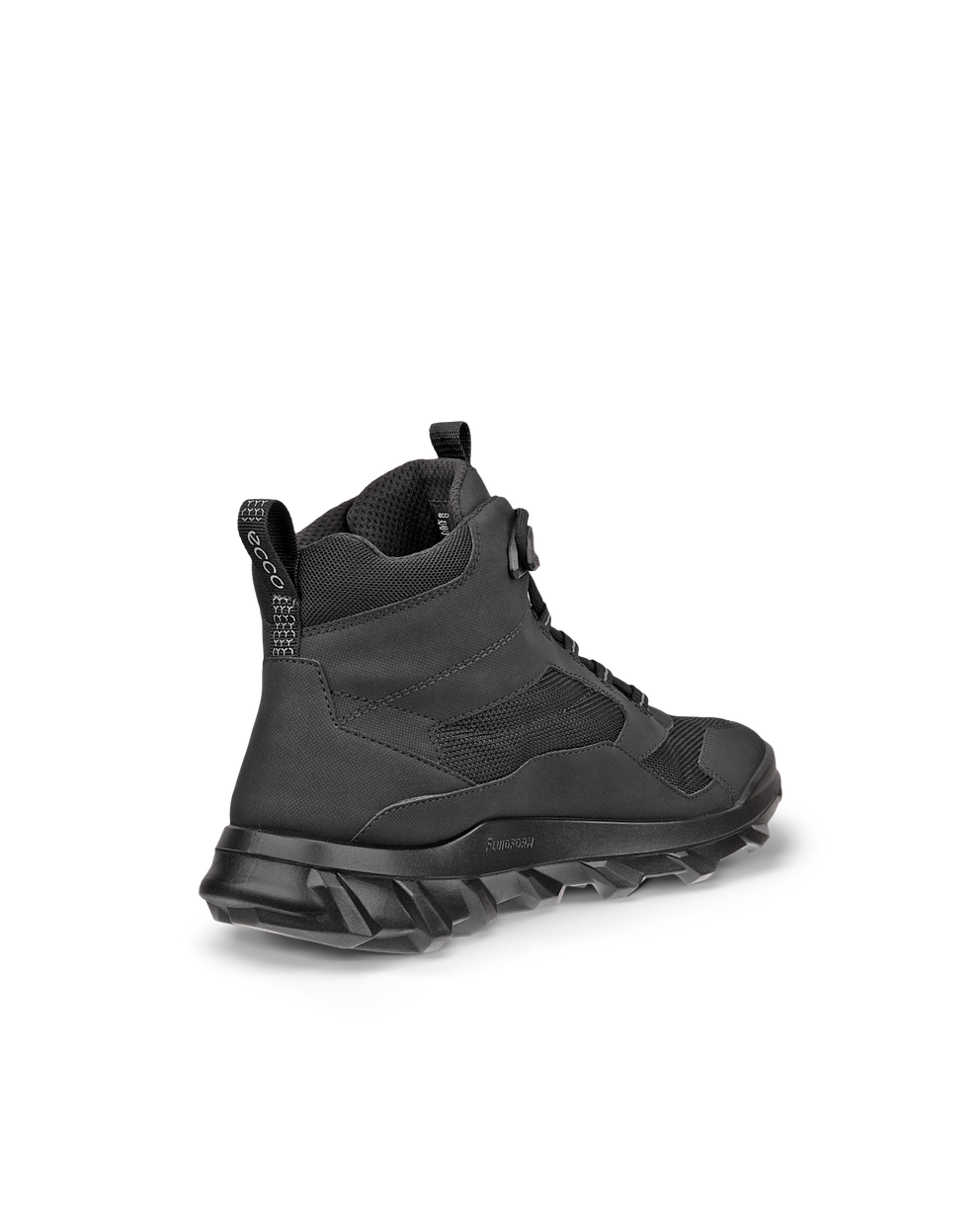 ECCO Men MX Mid-cut Light Waterproof Hiking Boot - Black - Back