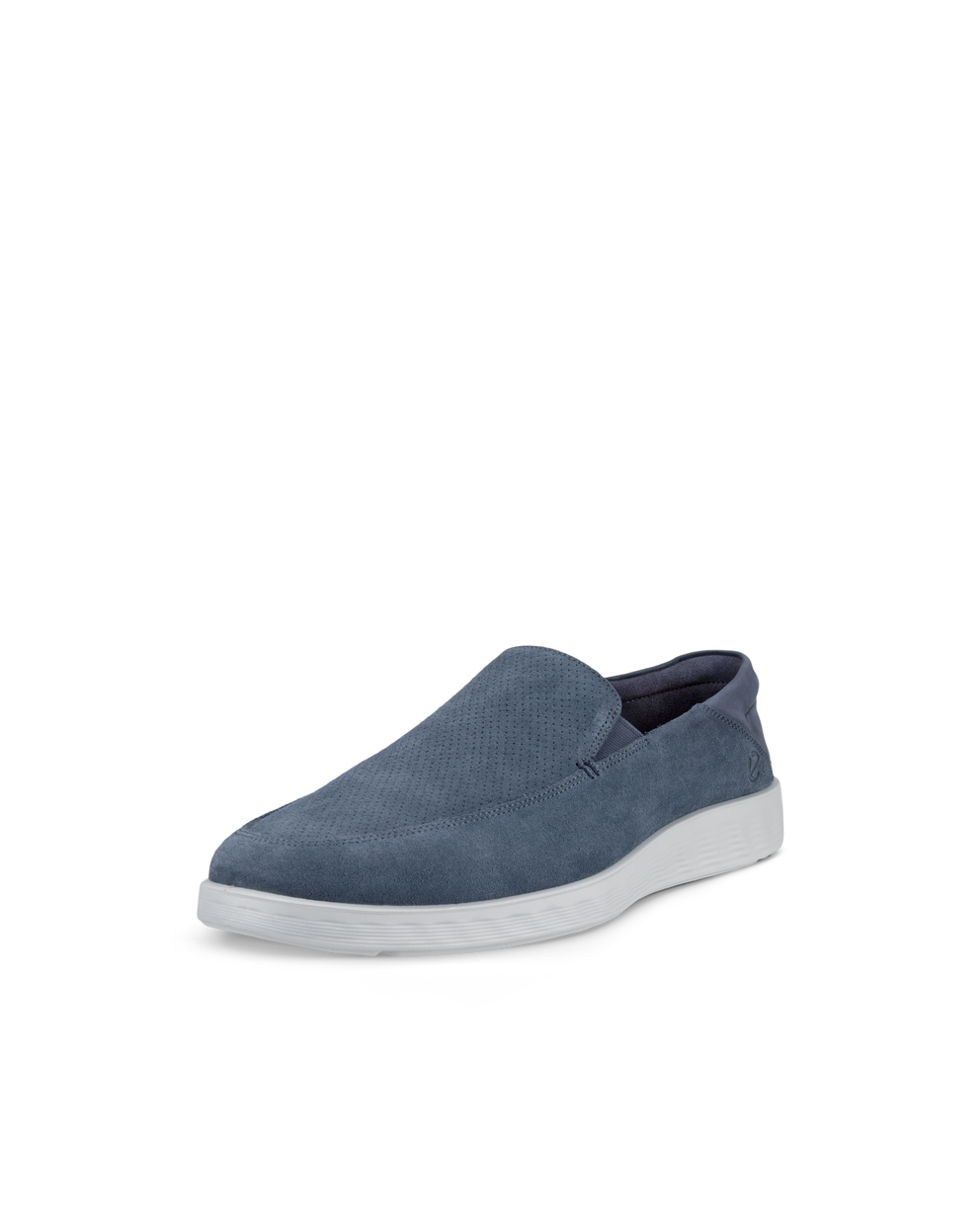 Men's ECCO® S Lite Hybrid Suede Slip-On - Blue - Main