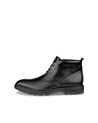 Botas chukka de piel ECCO® Citytray Avant para hombre - Negro - Outside