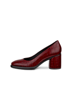 ECCO® Sculpted LX 55 escarpins en cuir à talon carré pour femme - Rouge - Outside