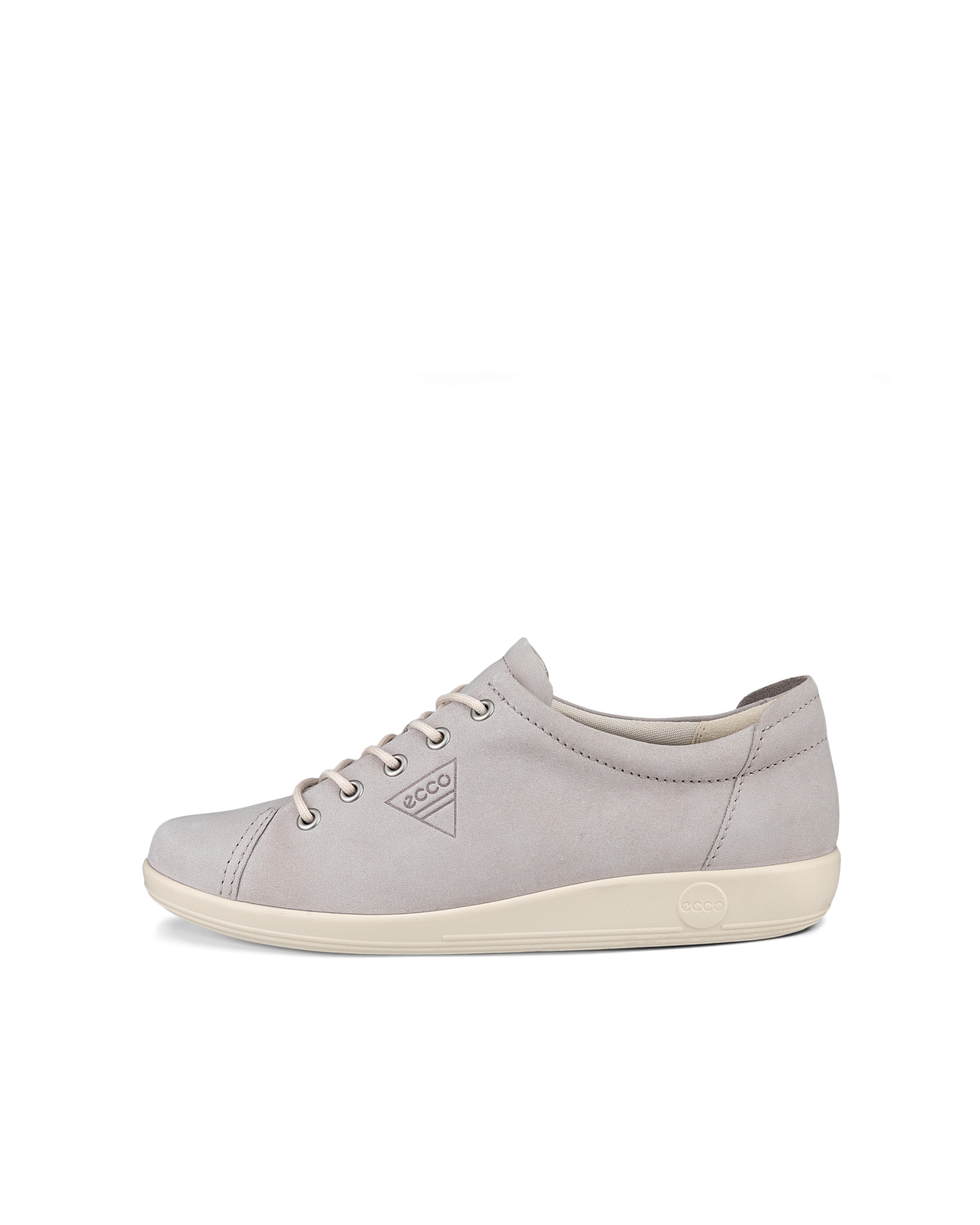 Women's ECCO® Soft 2.0 Nubuck Walking Shoe - Grey - Outside