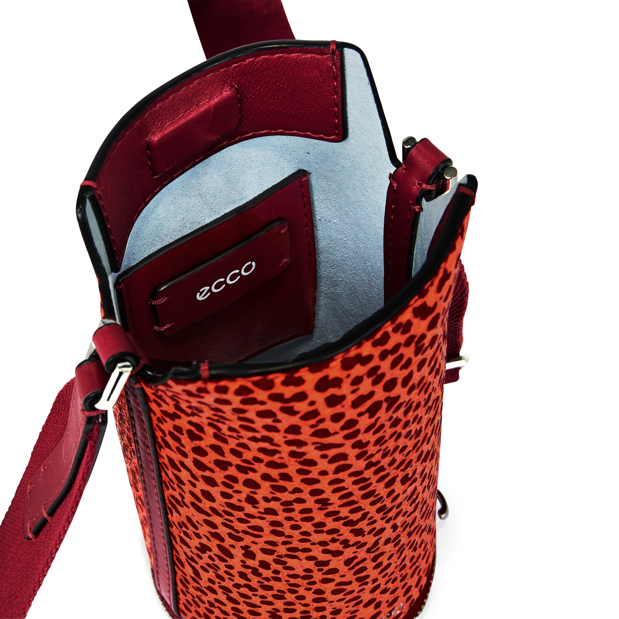 ECCO® Pot Bag Nook Spearling sac bandoulière cuir - Rouge - Inside