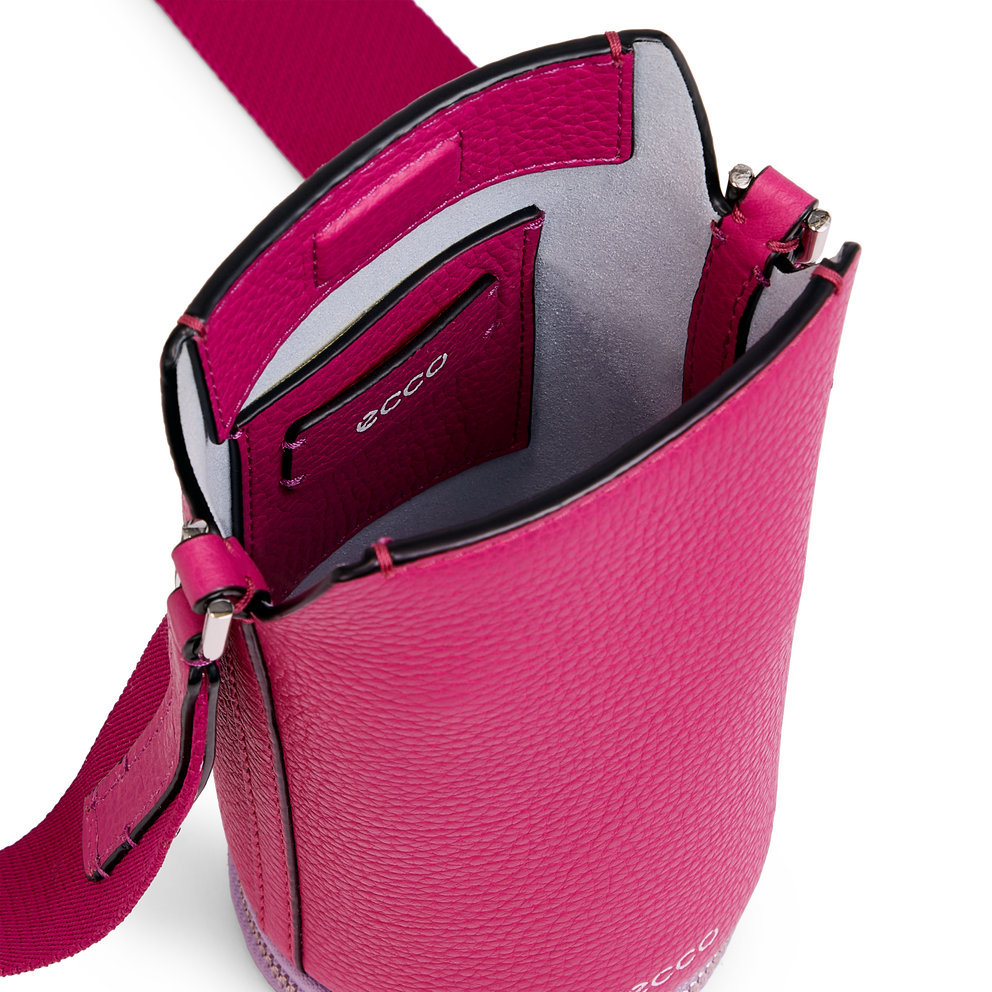 ECCO® Pot Nook Leather Crossbody Bag - Purple - Inside