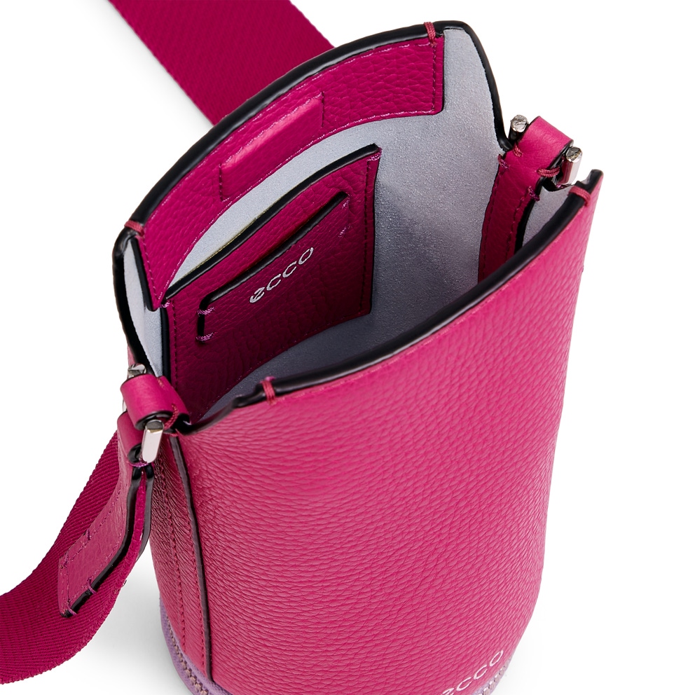 ECCO® Pot Nook Leather Crossbody Bag - Purple - Inside