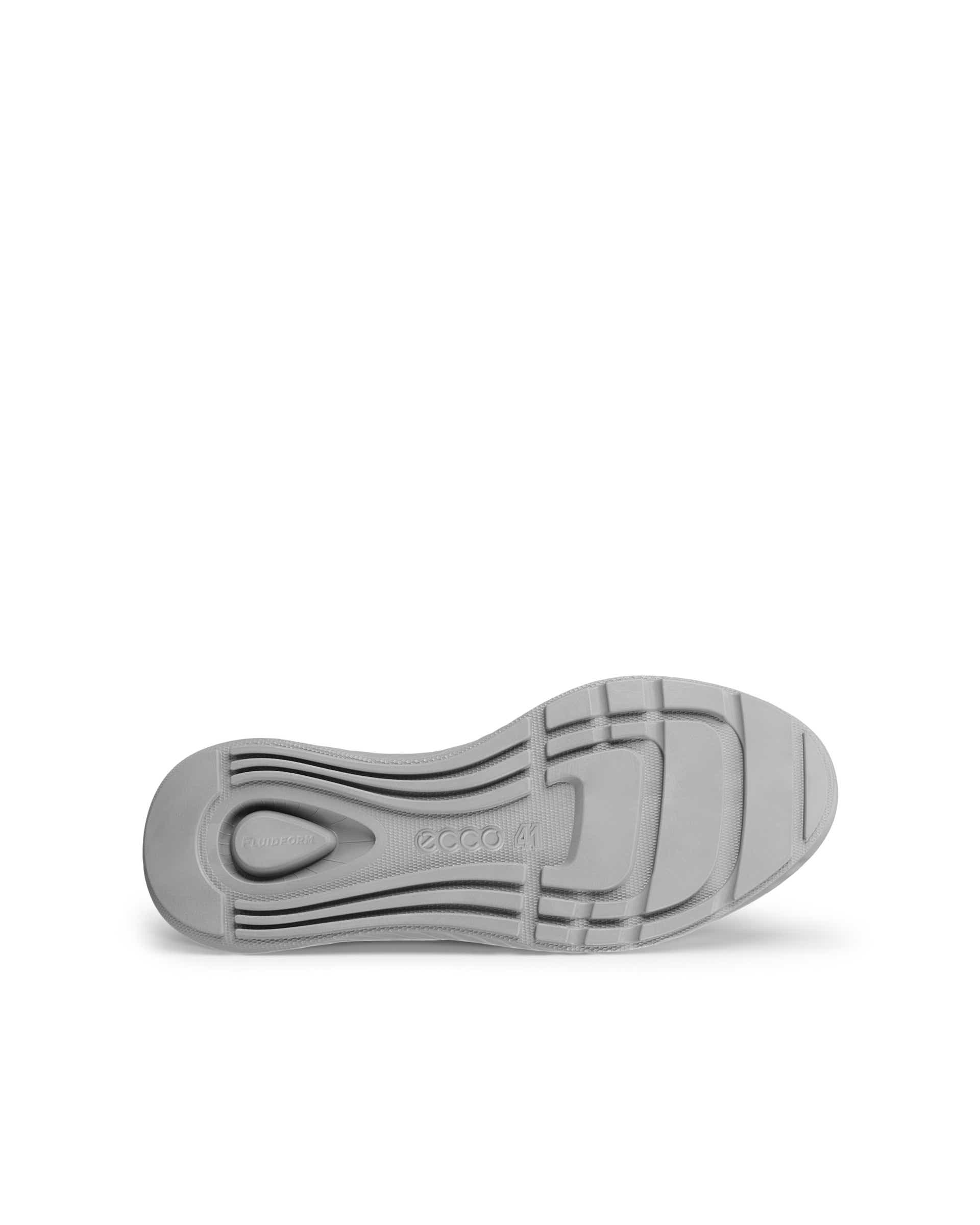 ECCO Men's Ath-1F Street Style Leather Sneakers - Grey - Sole