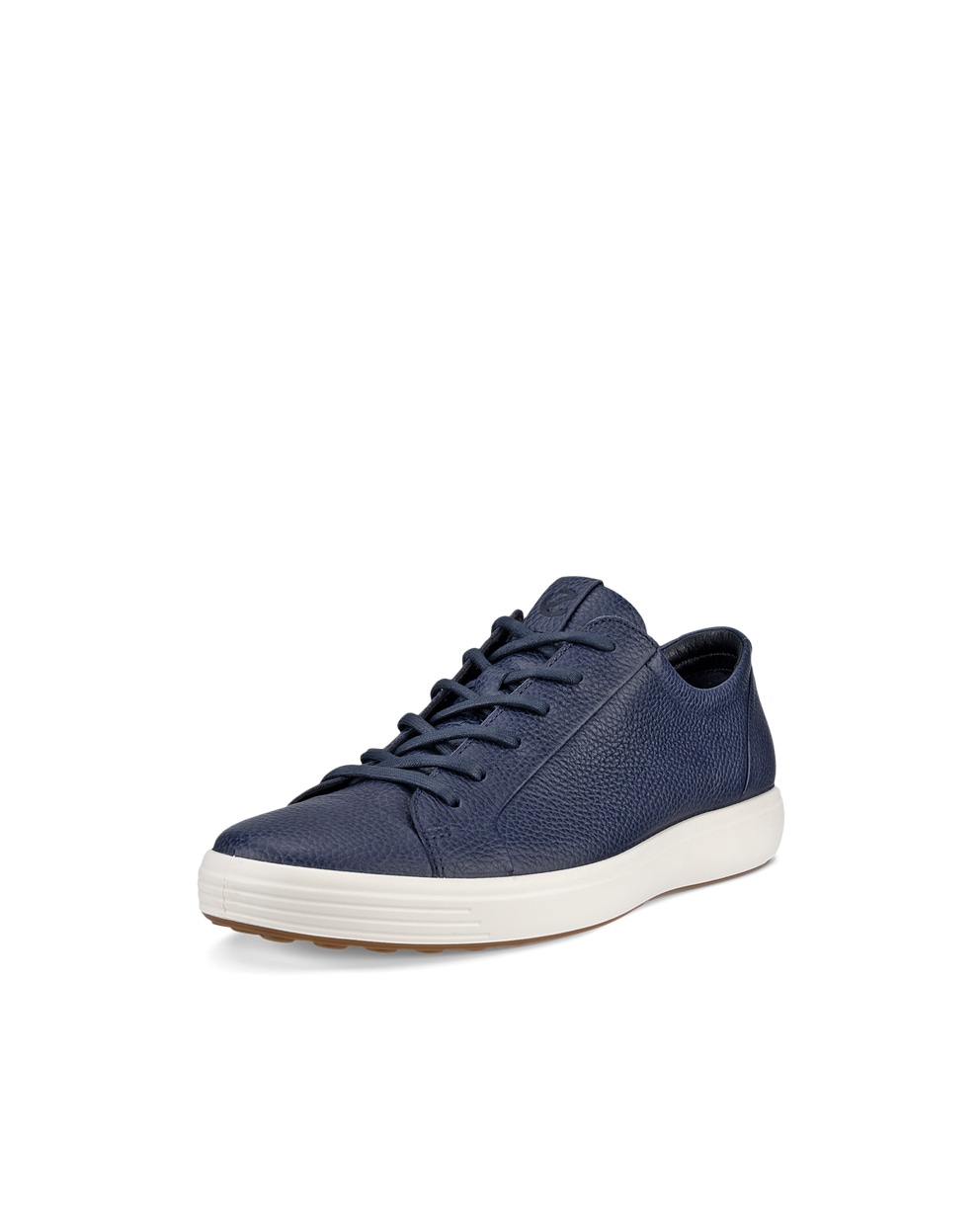 Men's ECCO® Soft 7 Leather Sneaker - Blue - Main