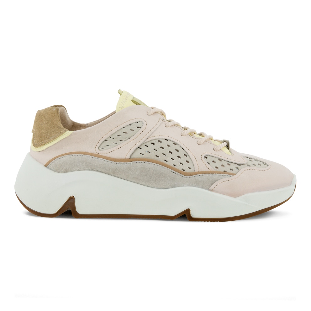 ECCO CHUNKY SNEAKER M Laced Sh - Beige - Outside