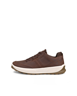 Men's ECCO® Byway 2.0 Nubuck Waterproof Shoe - Brown - Outside