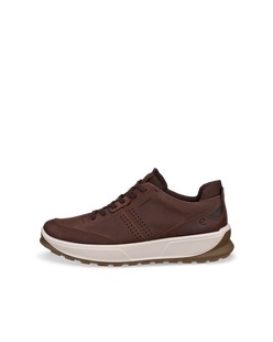 Men's ECCO® Byway 2.0 Nubuck Waterproof Shoe - Brown - Outside