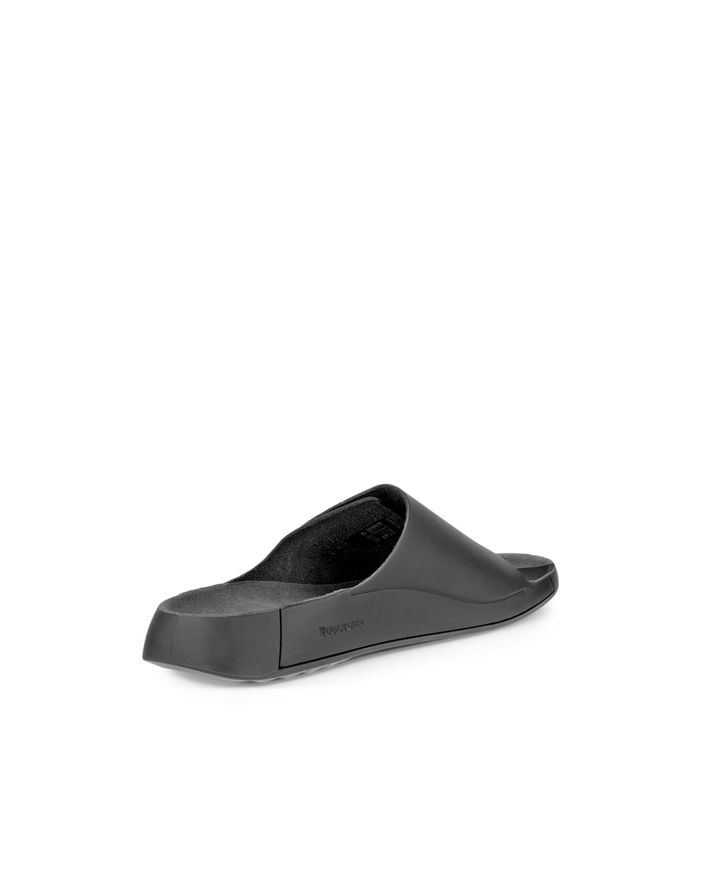 Men's ECCO® Cozmo Leather Slider - Black - Back