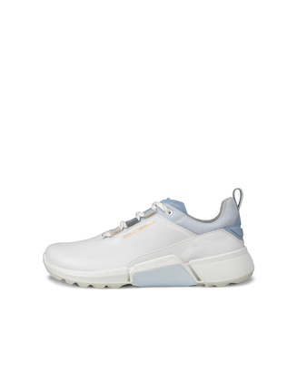 Ladies ECCO® Golf Biom H4 Leather Gore-Tex Shoe - White - Outside