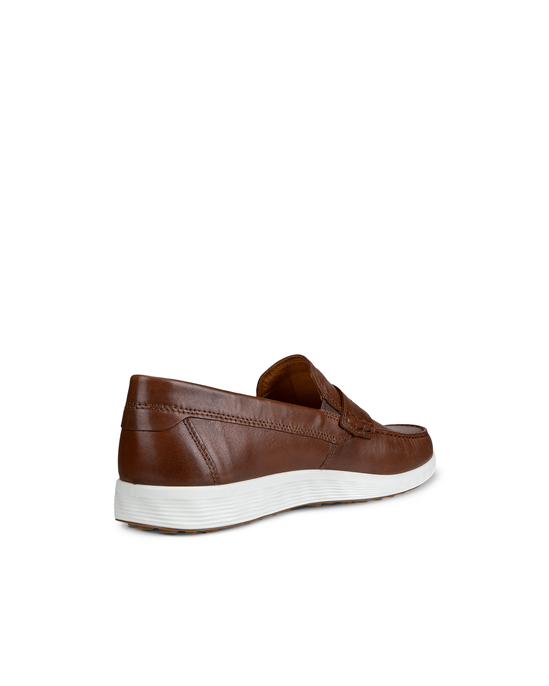 Men's ECCO® S Lite Moc Leather Moccasin - Brown - Back