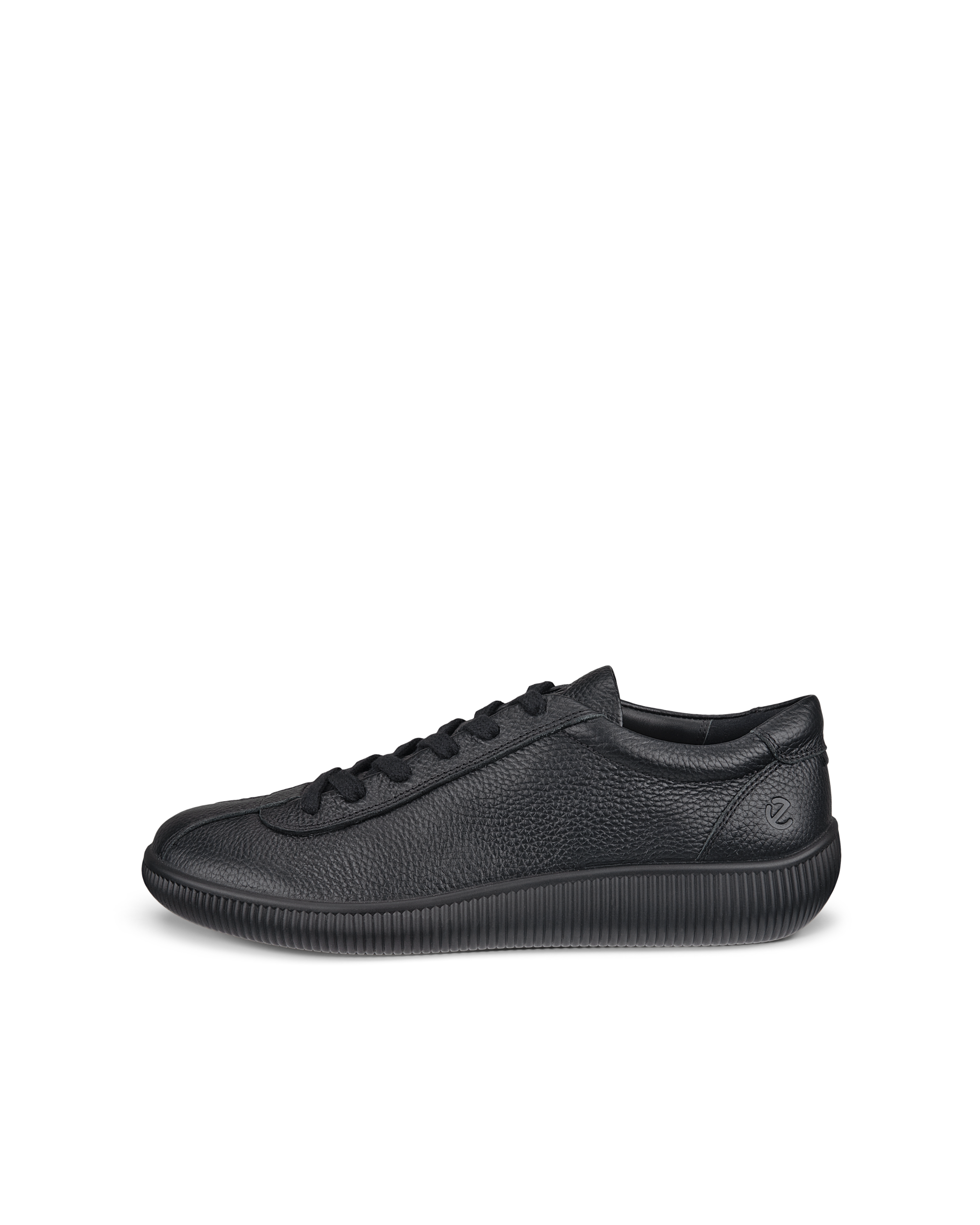 ECCO® Soft Zero baskets en cuir pour homme - Noir - Outside