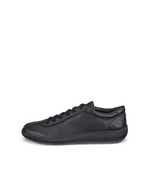 ECCO® Soft Zero baskets en cuir pour homme - Bleu - Outside