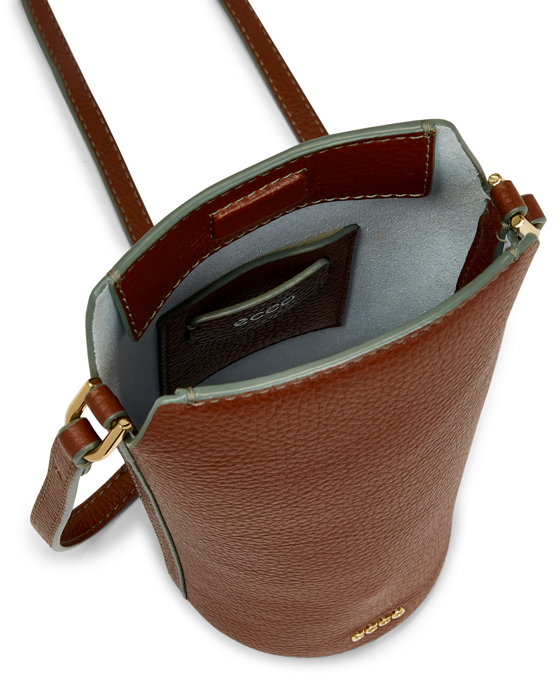 ECCO Pot Bag - Brown - Inside