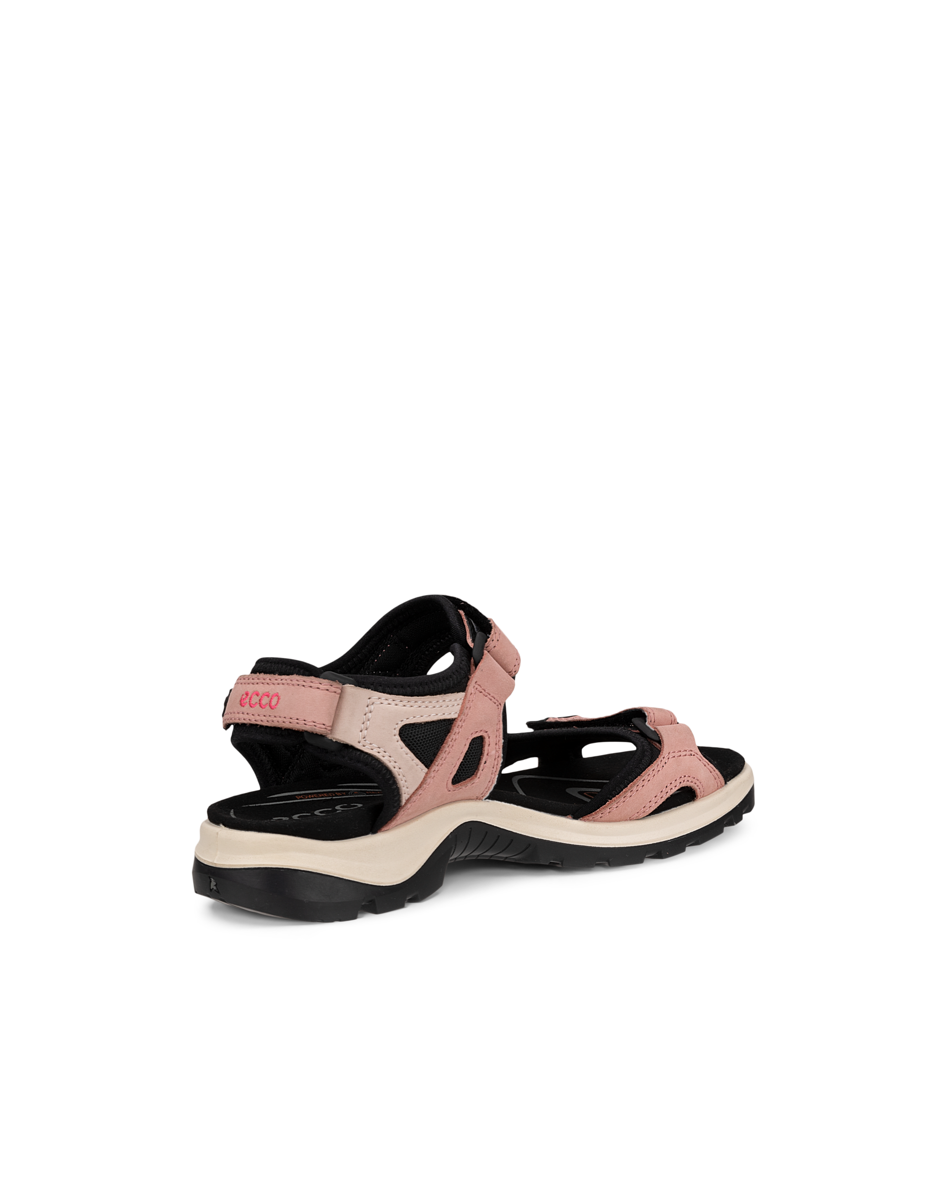 Women's ECCO® Offroad Yucatan Nubuck Walking Sandal - Pink - Back