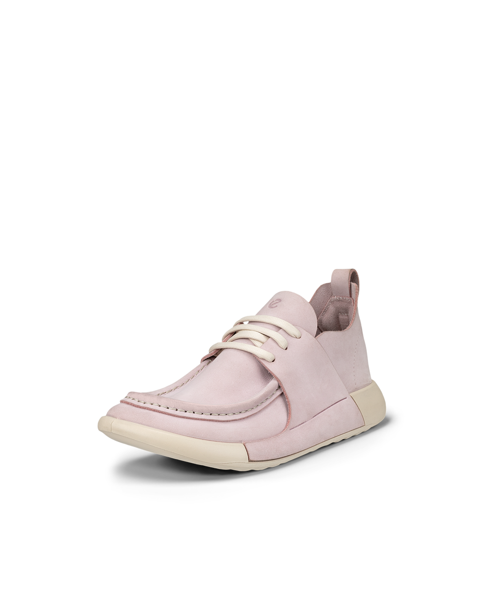 Women's ECCO® Cozmo Nubuck Moc-Toe Shoe - Pink - Main