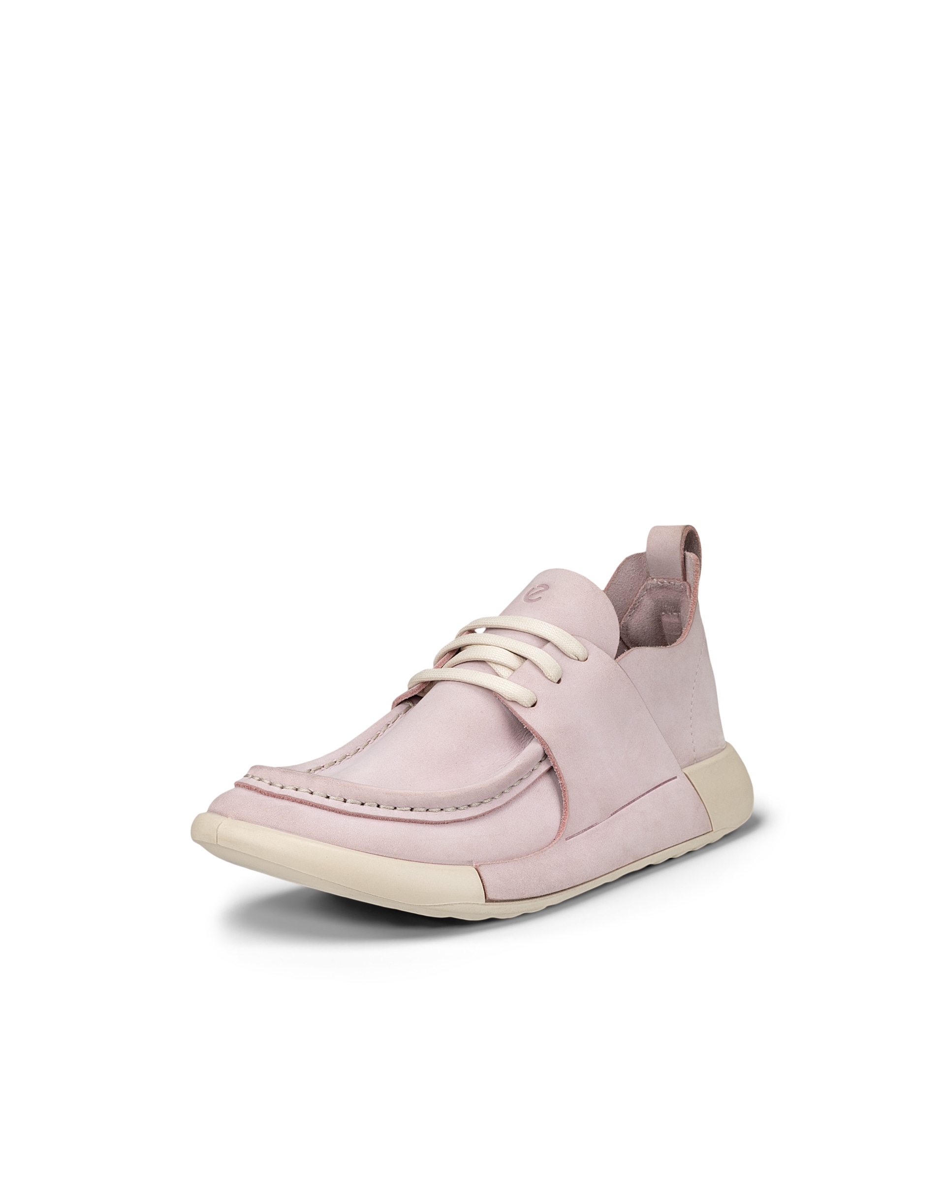 Women's ECCO® Cozmo Nubuck Moc-Toe Shoe - Pink - Main