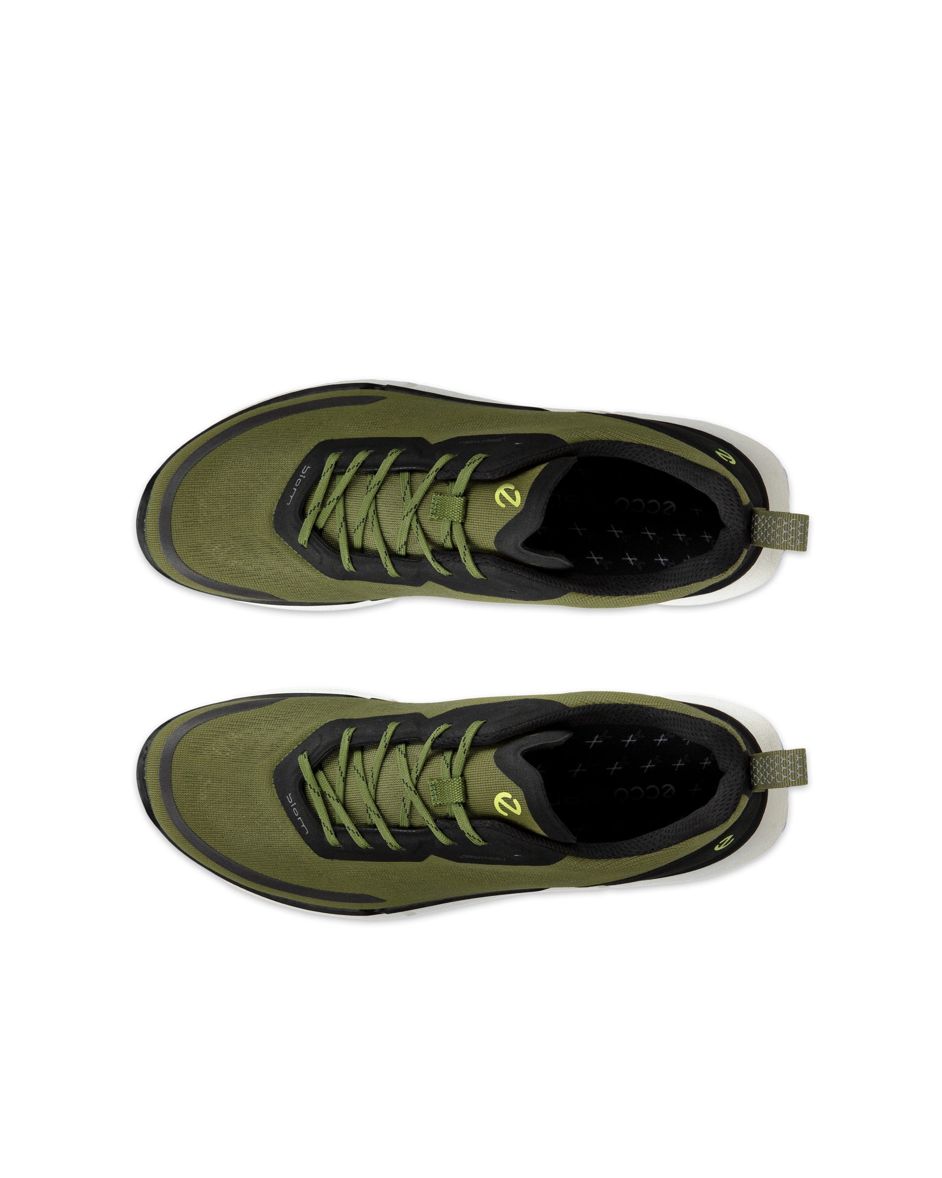 ECCO® Biom 2.0 Low Breathru baskets en toile pour homme - Vert - Top left pair