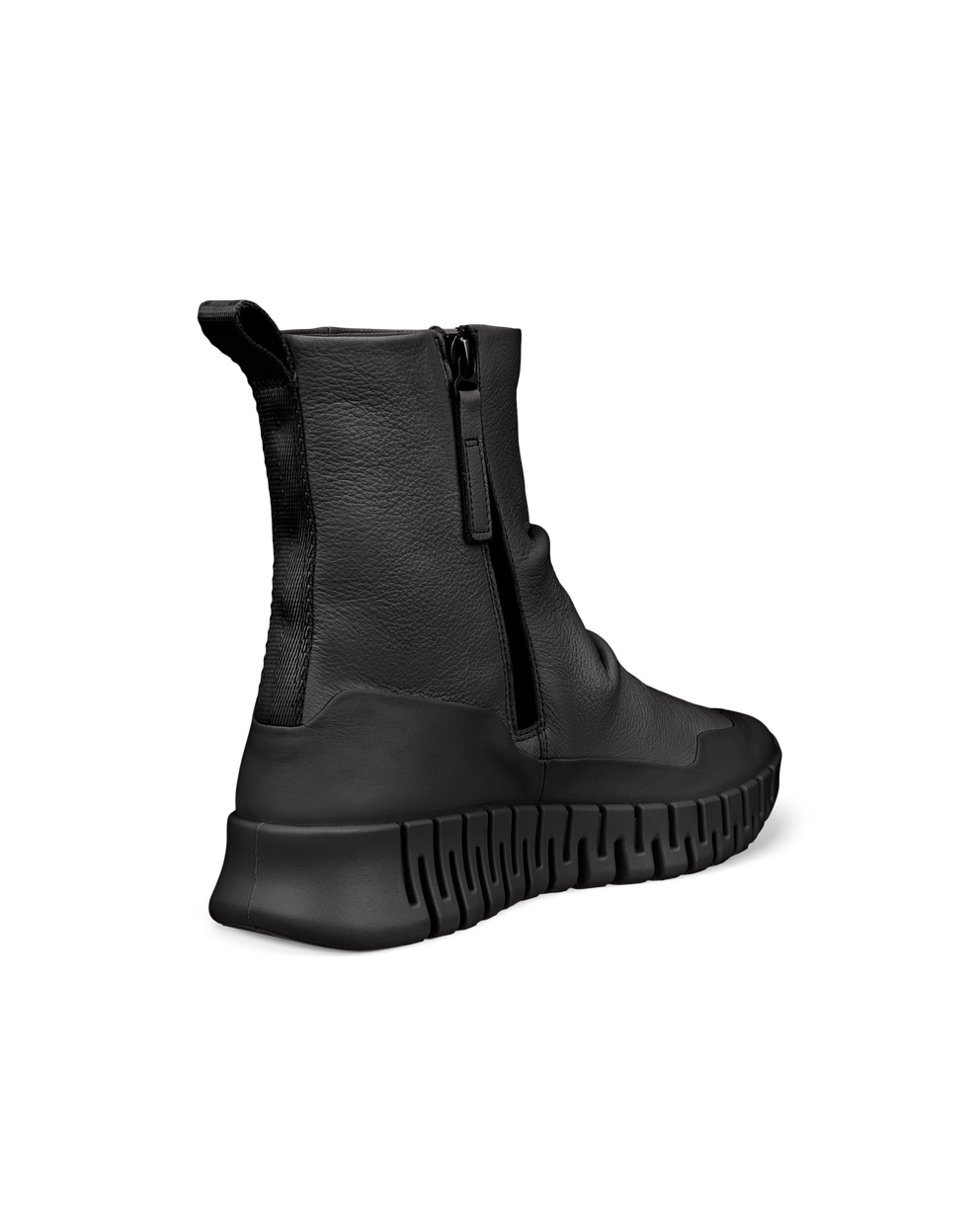 ECCO® Gruuv bottes mi-hautes en cuir pour femme - Noir - Back