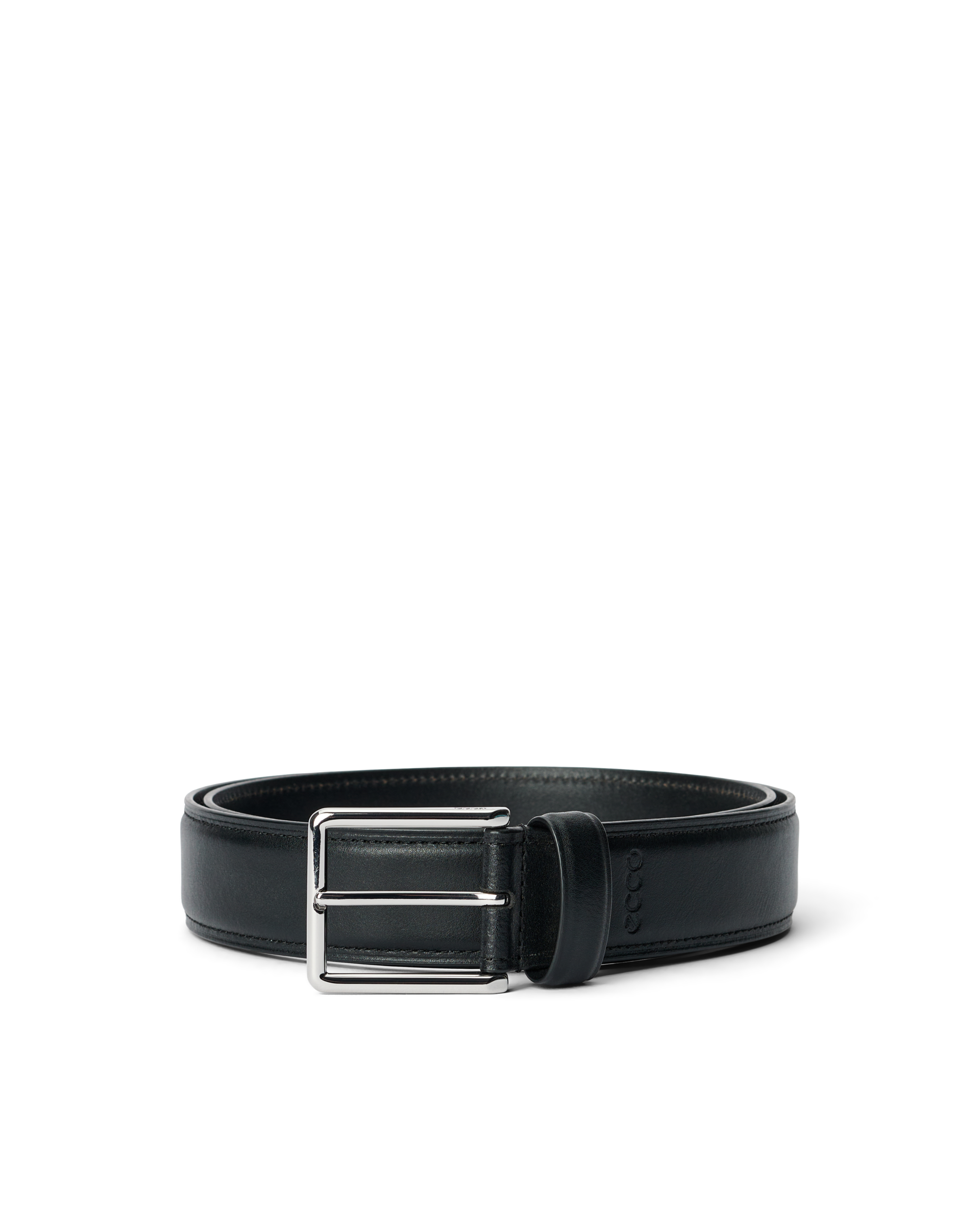 Men's ECCO® Formal Leather Belt - Black - Main