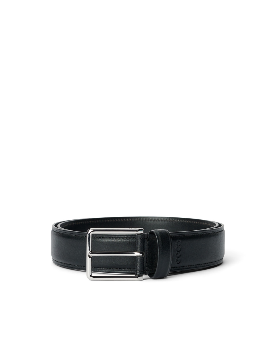 Men s ECCO Formal Leather Belt Black