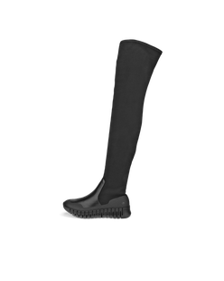 Botas de caña alta de tela ECCO® Gruuv para mujer - Negro - Outside