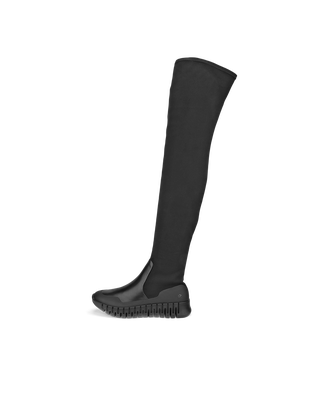 Botas de caña alta de tela ECCO® Gruuv para mujer - Negro - Outside