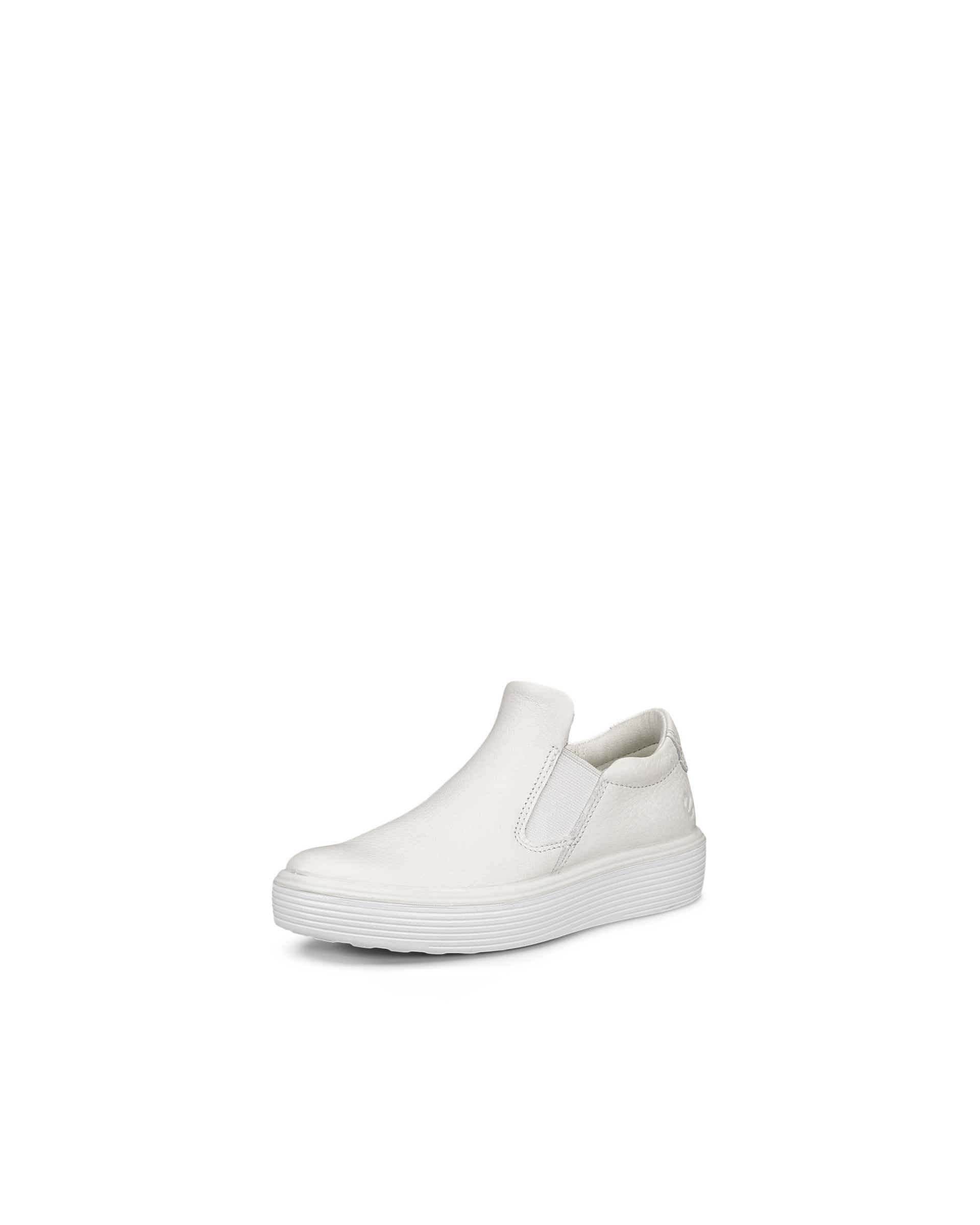 Mocassin en cuir ECCO® Soft 60 pour enfants - Blanc - Main