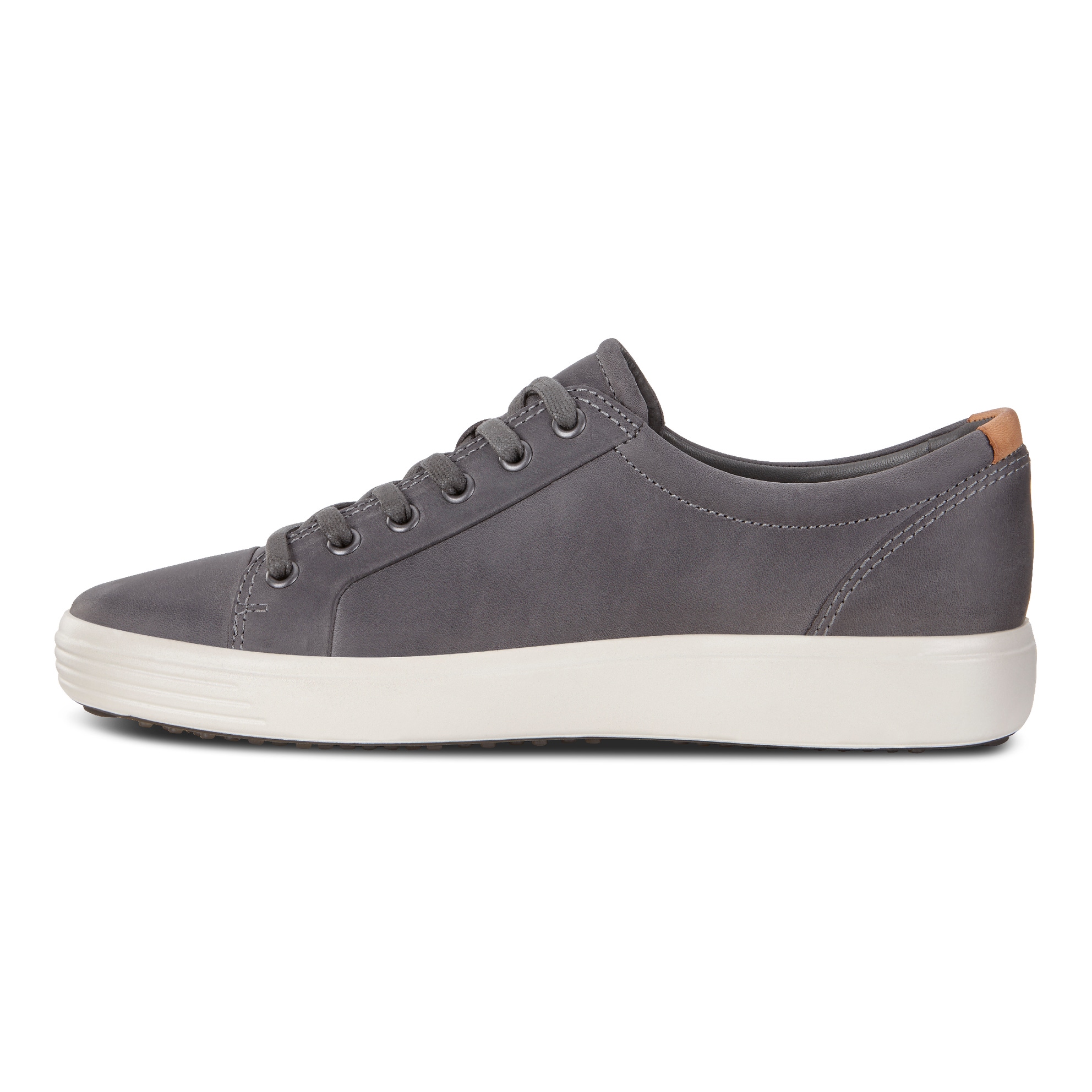 Men's ECCO® Soft 7 Leather Sneaker - Grey - Inside