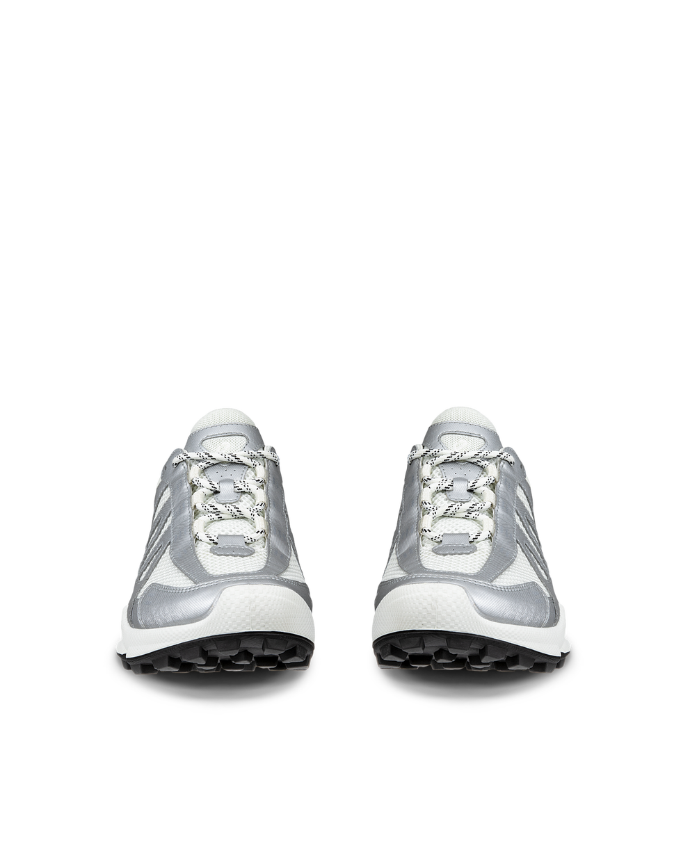 여성용 ECCO® Biom C-Trail 텍스타일 아웃도어 트레이너 - Silver - Front pair